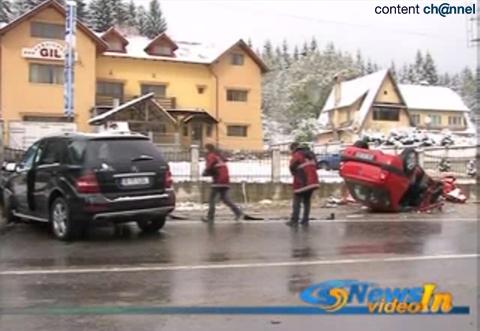 Accident rutier provocat de Serban Huidu, Foto: Captura Content Channel