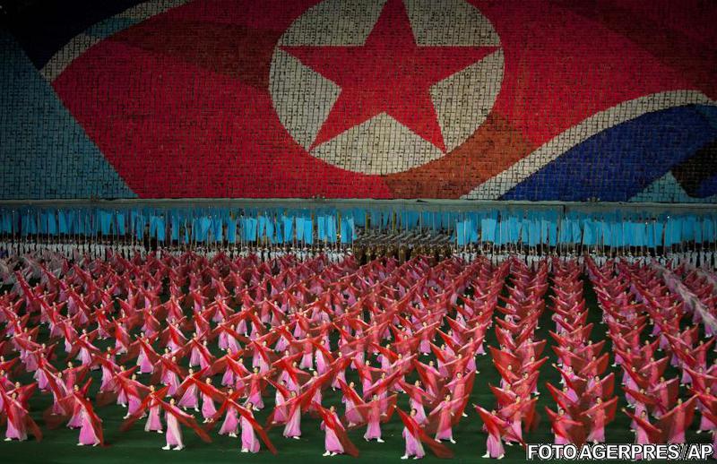 Demonstratie Arirang in Phenian pe 24 august 2011, Foto: Agerpres/AP