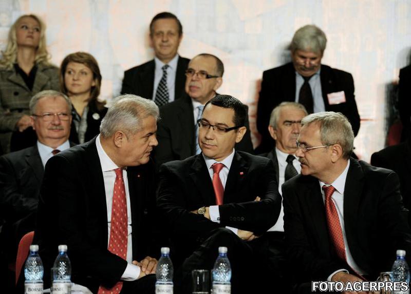 Victor Ponta, Adrian Nastase, Liviu Dragnea , Foto: Agerpres