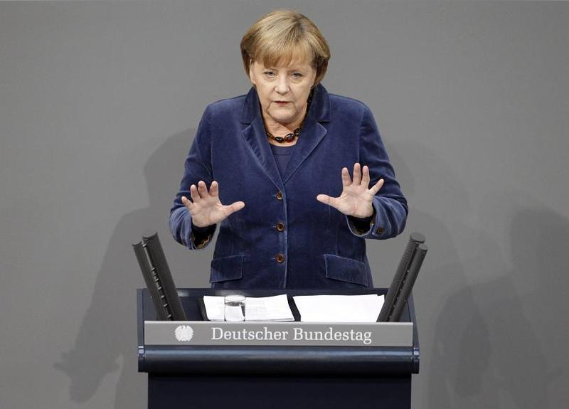 Angela Merkel in Bundestag, Foto: Reuters