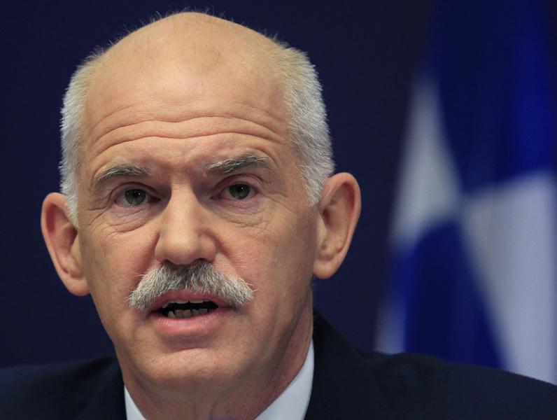 George Papandreou, la conferinta de presa , Foto: Reuters