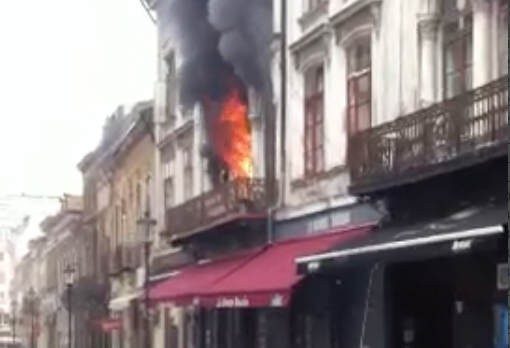 Incendiu pe Strada Franceza, Foto: Hotnews