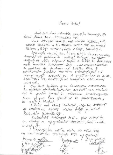 Procesul verbal, Foto: Asesoft