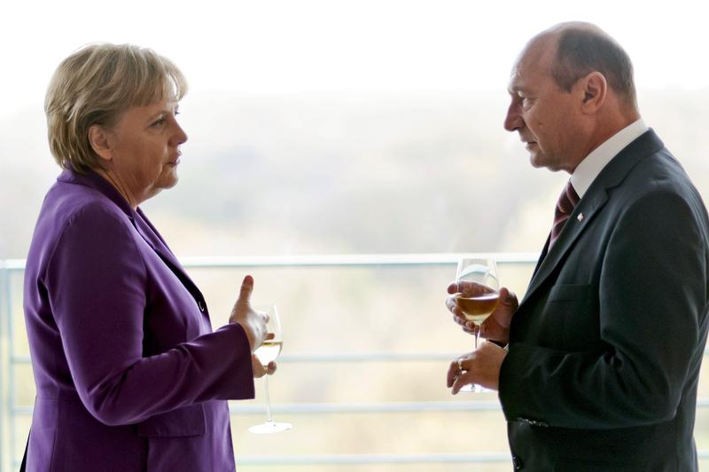 Angela Merkel si Traian Basescu, Foto: Reuters