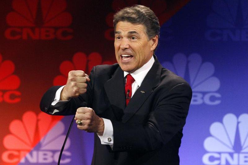 Rick Perry, in timpul dezbaterii din Michigan, Foto: Reuters