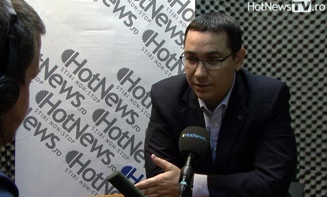 Victor Ponta in studioul HotNews.ro, Foto: Hotnews