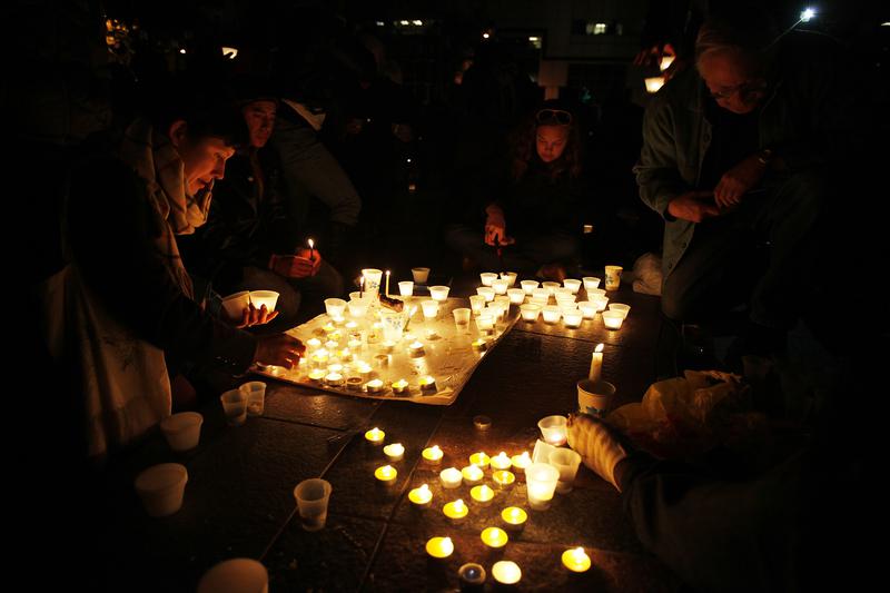 Priveghi in memoria victimei din tabara Ocupati Oakland, Foto: Reuters