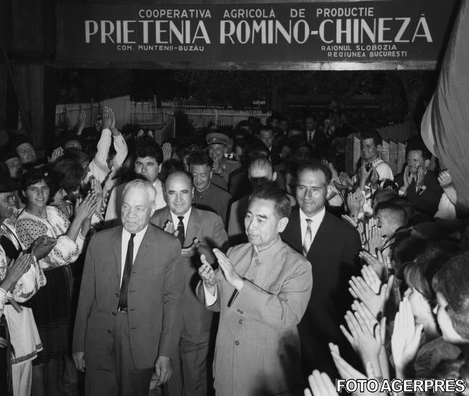Emil Bodnaras si Ciu En-Lai (1966), Foto: Agerpres