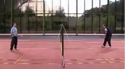 Meciul de badminton Medvedev vs. Putin, Foto: Captura YouTube