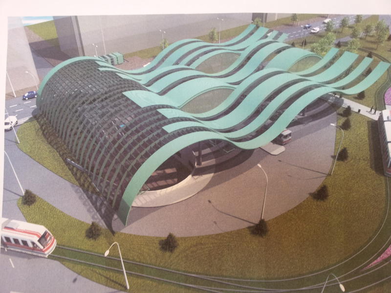 Simulare nod intermodal din fata magazin Cora, Foto: Hotnews