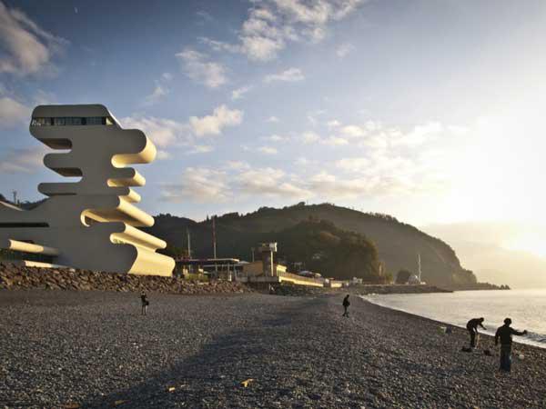 Punctul de frontiera de pe granita cu Turcia - Sarpi, Georgia, Foto: Mayer H architects