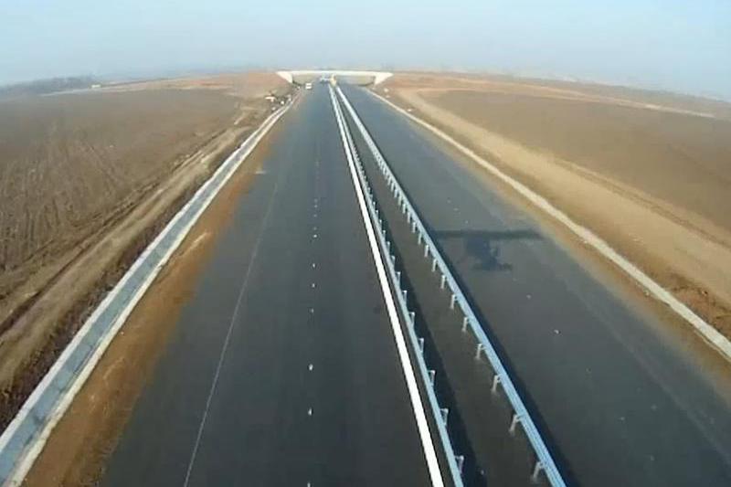 Autostrada Arad - Timisoara, 24 noiembrie, Foto: Captura YouTube