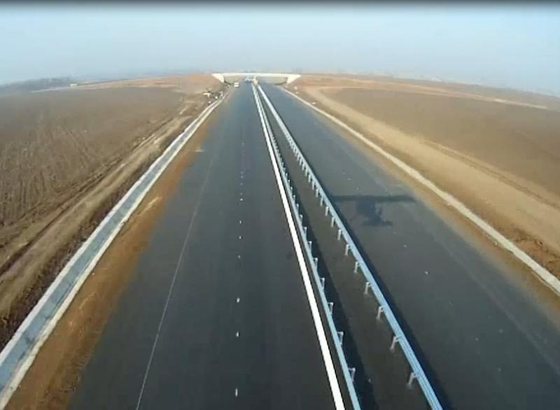 Autostrada Arad - Timisoara, 24 noiembrie, Foto: Captura YouTube