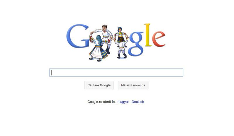 Google Doodle de Romania, Foto: Google