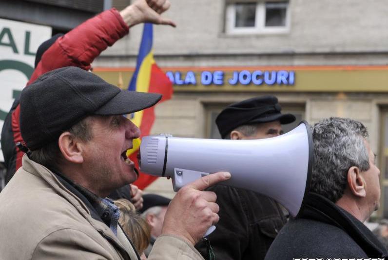 Protestul revolutionarilor pentru certificate, Foto: Agerpres