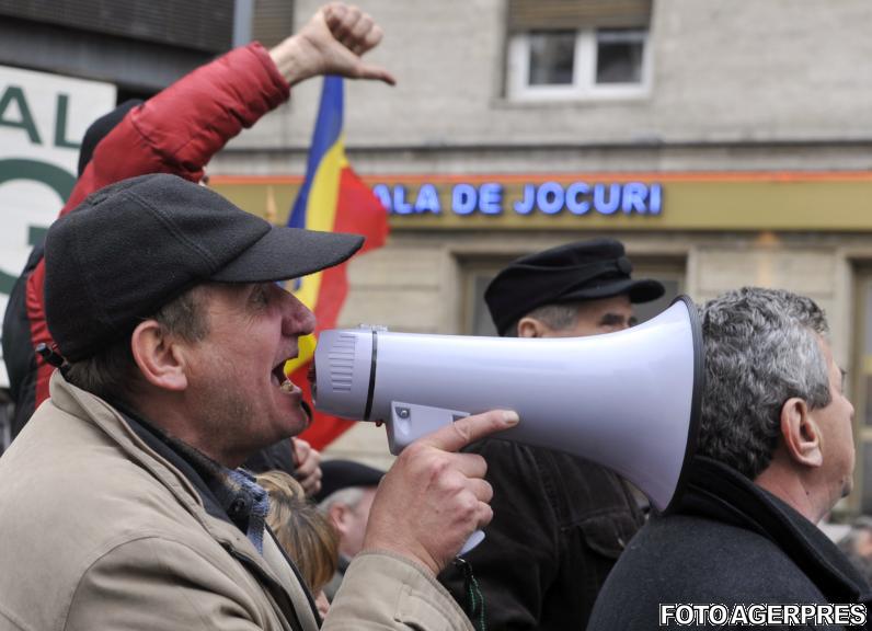 Protestul revolutionarilor pentru certificate, Foto: Agerpres