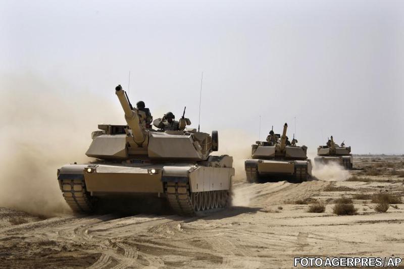 Tancuri M1A1 Abrams, Foto: Agerpres