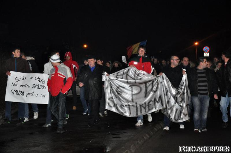 Manifestare de solidaritate cu Raed Arafat la Targu Mures, Foto: Agerpres