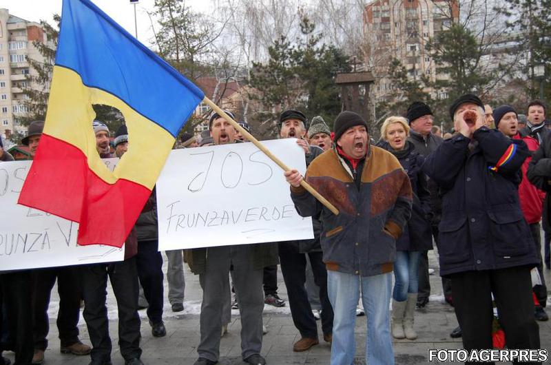 Miting in Resita, Foto: Agerpres
