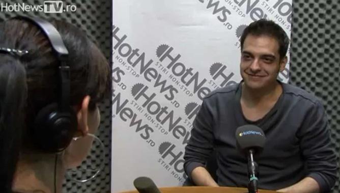 Ionut Grama in studioul HotNews.ro, Foto: HotNews.ro
