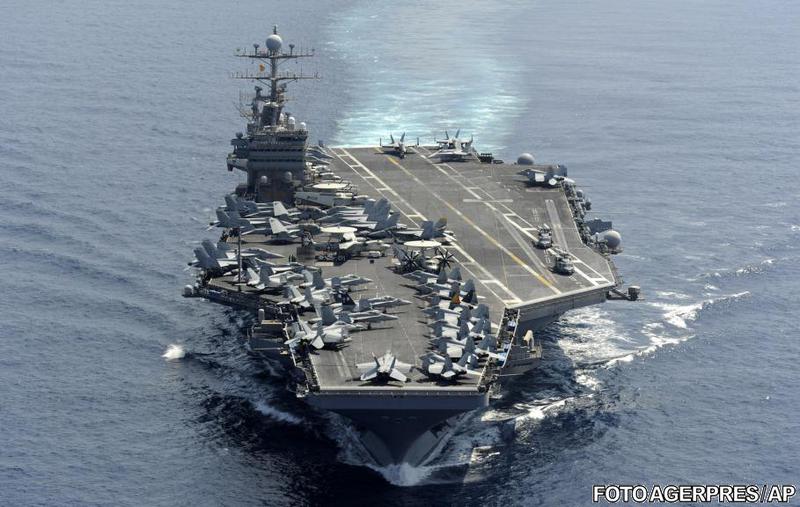 Portavionul american USS Abraham-Lincoln, Foto: Agerpres/AP