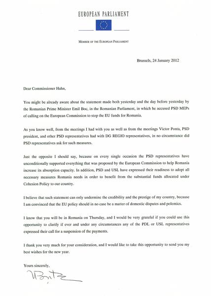 Intrebarea scrisa adresata de V. Bostinaru, Foto: Hotnews