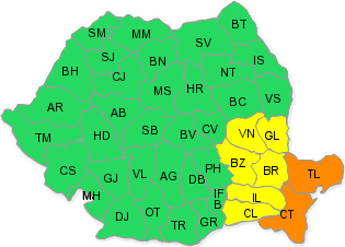 Vreme rea in sud-estul tarii, Foto: ANM