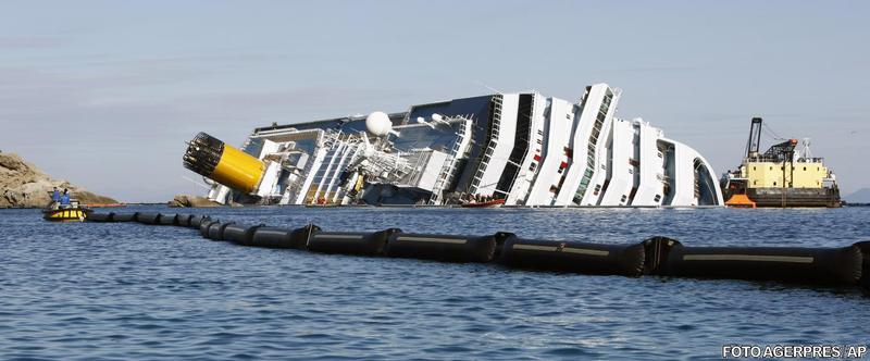 nava naufragiata Costa Concordia, Foto: Agerpres/AP