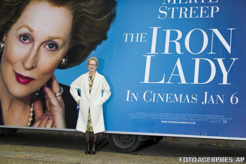 Meryl Streep promovand filmul "The Iron Lady", Foto: Agerpres/AP