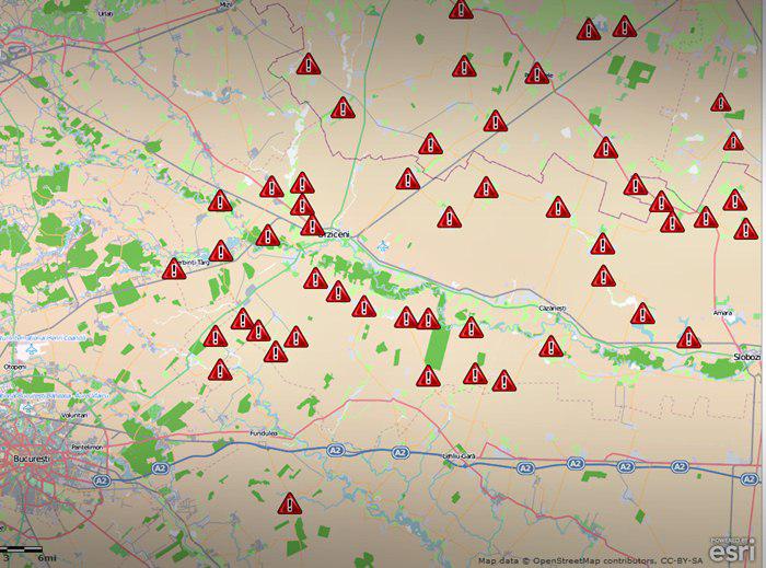 Harta localitatilor izolate, Foto: Hotnews