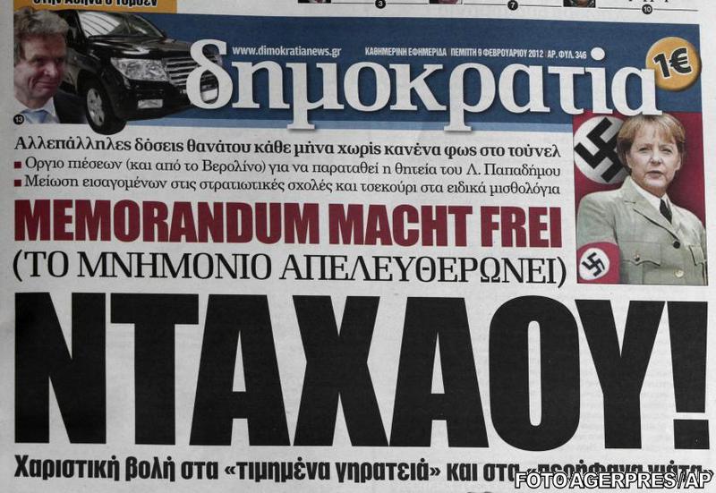 Angela Markel, in uniforma nazista, Foto: Agerpres