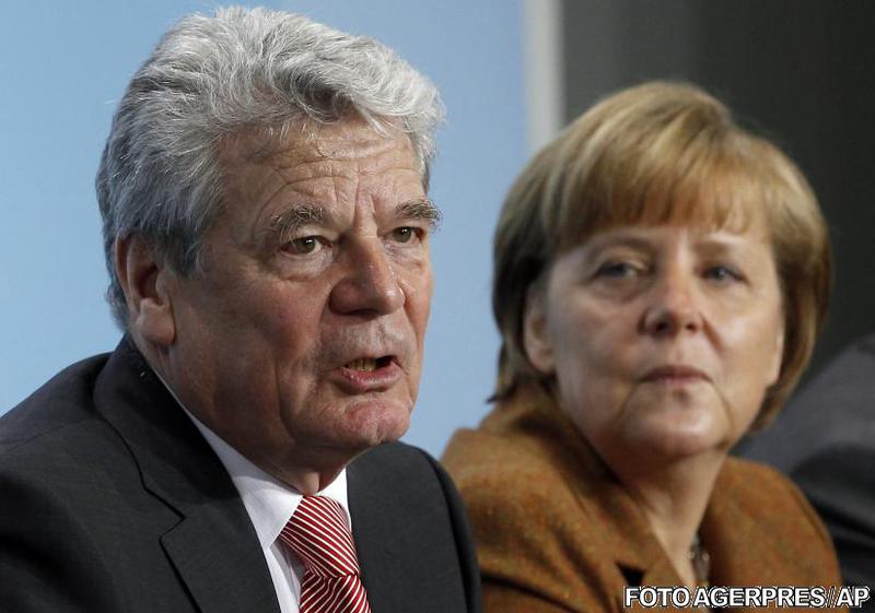 Joachim Gauck si Angela Merkel, Foto: Agerpres/AP