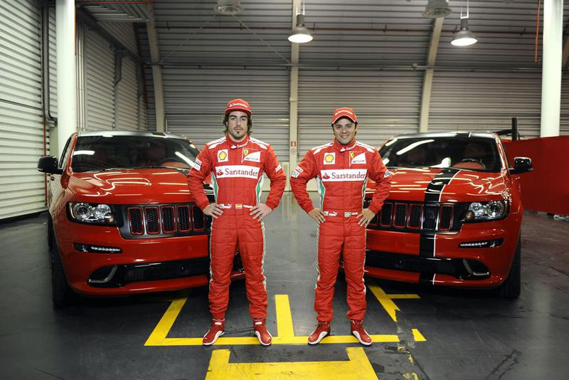 F. Alonso si F. Massa alaturi de Jeep Grand Cherokee SRT8, Foto: Jeep