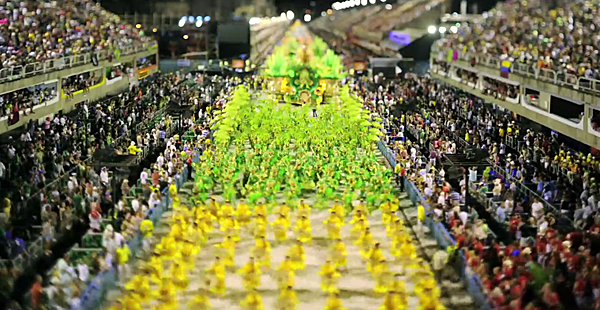 Carnavalul de la Rio, miniaturizat, Foto: Captura Vimeo.com