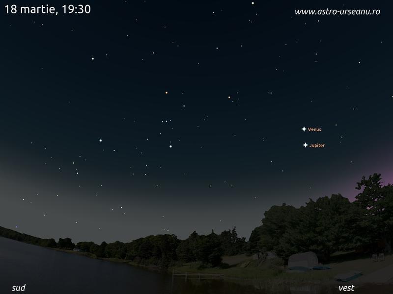 Jupiter si Venus, Foto: Observatorul Astronomic "Amiral Vasile Urseanu"