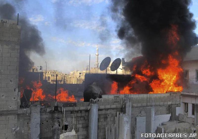 Lupte violente in Homs (februarie 2012), Foto: Agerpres