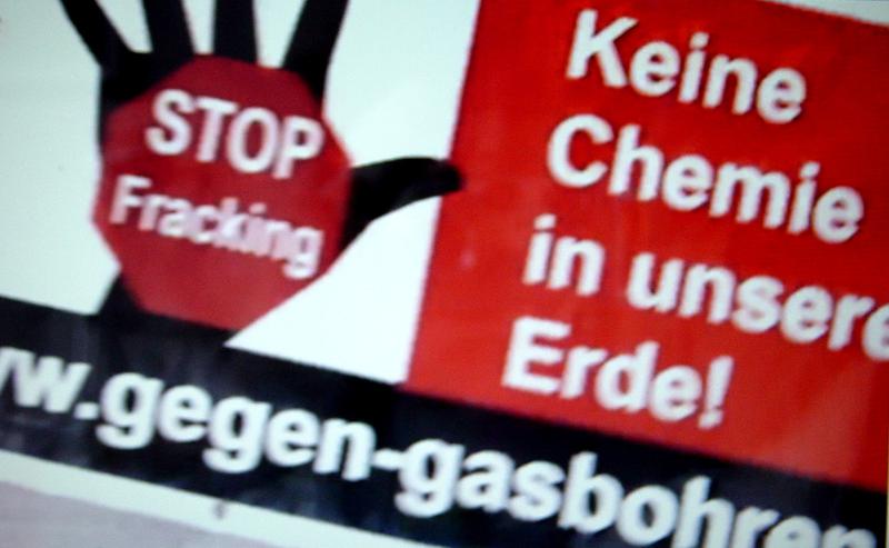 Banner contra fracking , Foto: Captura YouTube