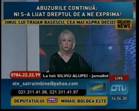 OTV a inceput atacul la decizia CNA, Foto: Captura OTV