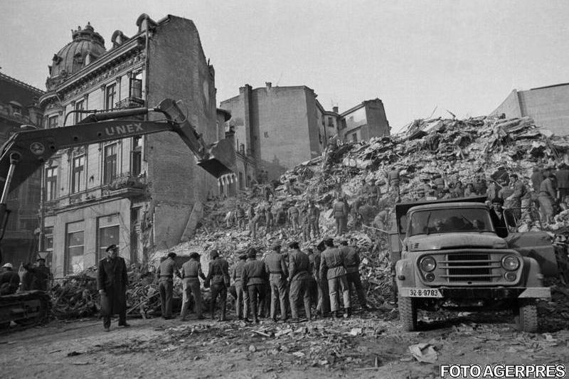 Cum arata Bucurestiului nepregatit dupa cutremurul din 1977: Str. Arghezi, Foto: Agerpres