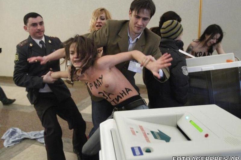 FEMEN, in actiune, Foto: Agerpres