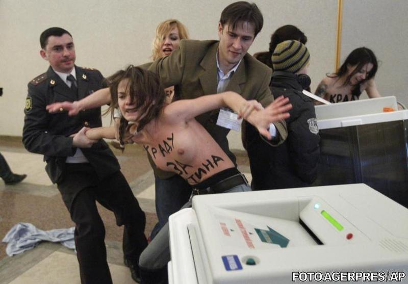 FEMEN, in actiune, Foto: Agerpres