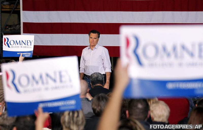 Mitt Romney, la un miting electoral, Foto: Agerpres