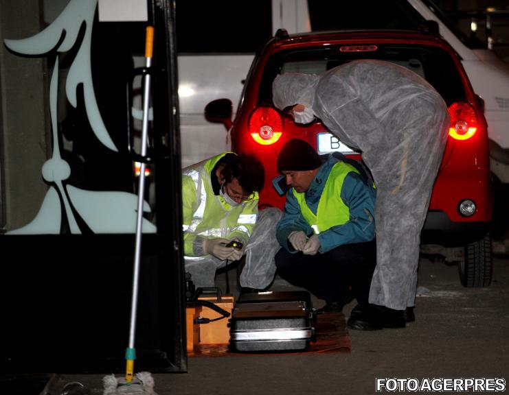 Criminalisti, la locul atacului, Foto: Agerpres
