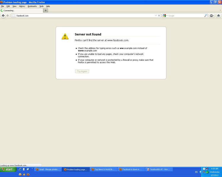 Facebook, temporar nefunctionala, Foto: Hotnews
