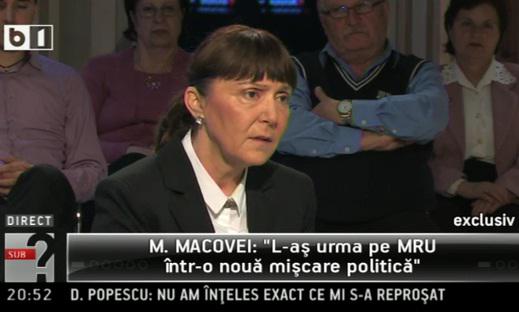 Monica Macovei la B1Tv, Foto: Captura ecran B1TV