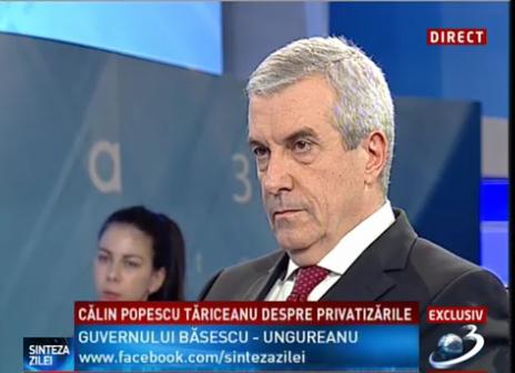 Calin Popescu Tariceanu, Foto: captura Antena 3