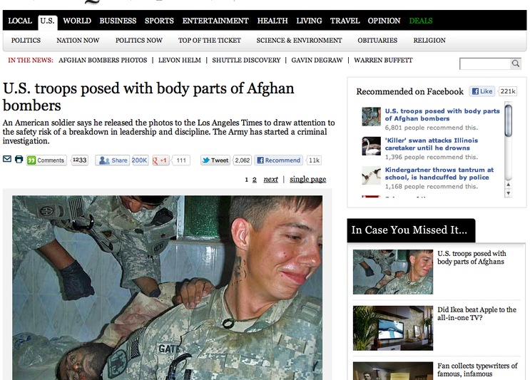 Noi fotografii compromitatoare pentru armata americana, Foto: captura ecran