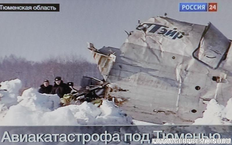 Accidentul aviatic din Siberia (captura tv), Foto: Agerpres/Xinhua