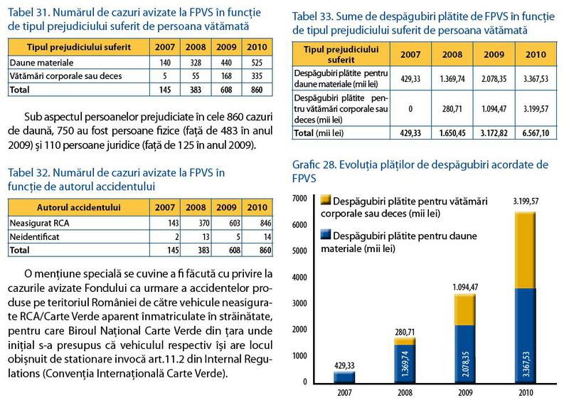 FPVS in cifre, anul 2010, Foto: CSA