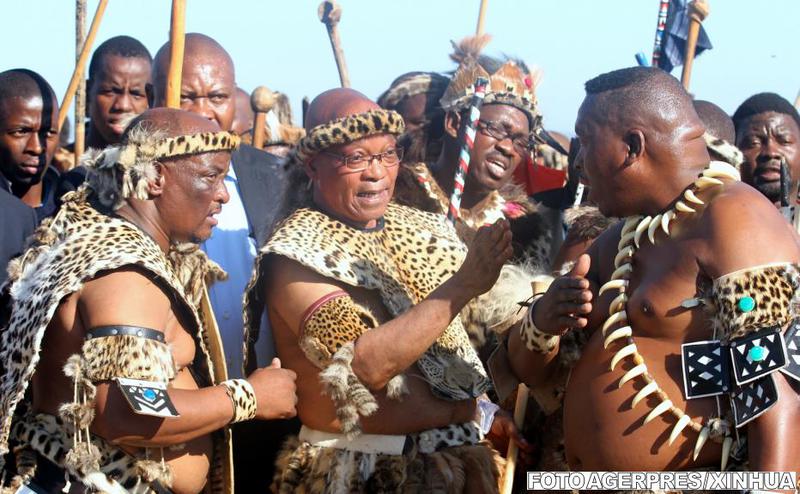 Presedintele sud-african Jacob Zuma, in timpul ceremoniei de nunta, Foto: Agerpres/Xinhua